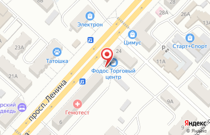 Магазин Прогресс на проспекте Ленина на карте