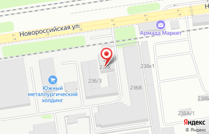 Производственная компания Гласс-Дизайн на ​Новороссийской на карте