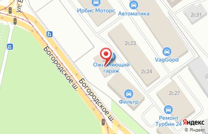 Автосервис Оживляющий гараж Ауди Фольксваген Шкода на Краснобогатырской улице на карте