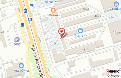 Магазин Семёрочка на улице Автомобилистов на карте