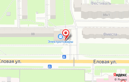 Супермаркет Пятерочка на Еловой улице на карте