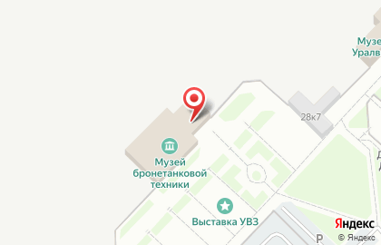 Музей бронетанковой техники в Нижнем Тагиле на карте