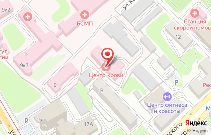 Смоленский центр крови на карте