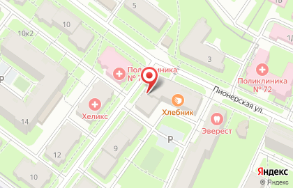 Булочная в Санкт-Петербурге на карте