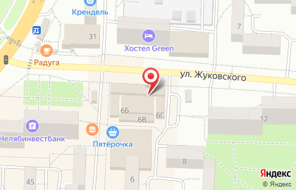 Магазин колбасных изделий на улице Жуковского на карте