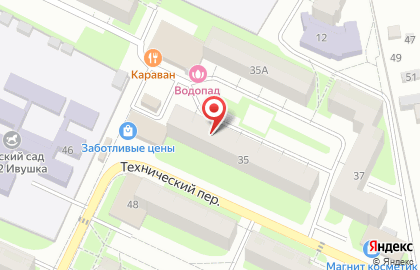 Продукты, ЗАО ФОРТУС в Техническом переулке на карте