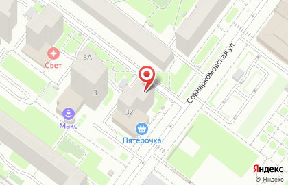 Мастерская Цветочный стиль на Совнаркомовской улице на карте