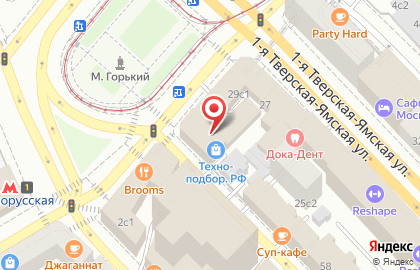 Санрайз тур на 1-й Тверской-Ямской улице на карте