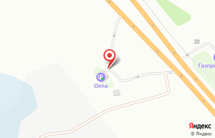 Сеть АЗС Опти на Северной Окружной дороге на карте