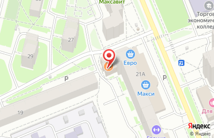 Кабинет кадастрового инженера на Первомайской улице на карте