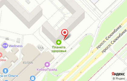 Автоломбард Победа на проспекте Сююмбике на карте