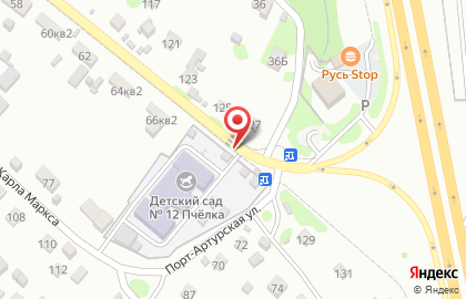 Детский сад №12, общеразвивающего вида на Порт-Артурской улице на карте