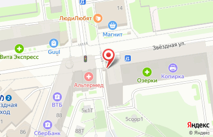 Магазин-киоск полуфабрикатов Элика в Московском районе на карте