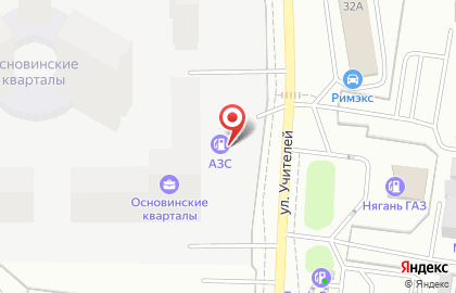 Нягань-газ в Орджоникидзевском районе на карте
