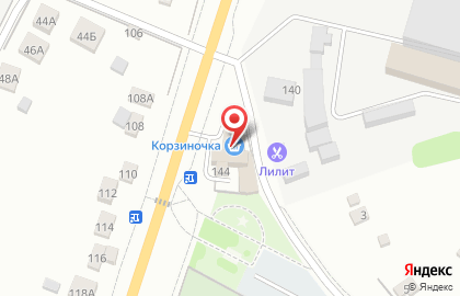 Продуктовый магазин Корзиночка на Центральной улице на карте