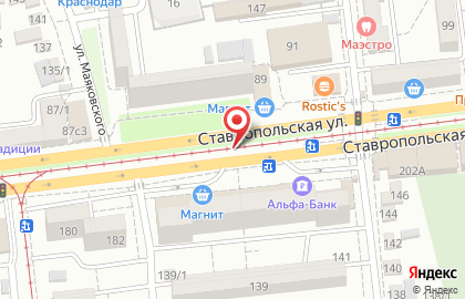 Феникс на Ставропольской улице на карте