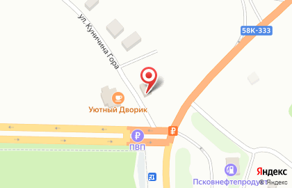 Продуктовый магазин в Печорах на карте