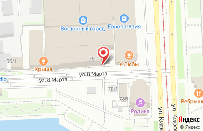 Киоск по продаже фастфудной продукции в Калининском районе на карте