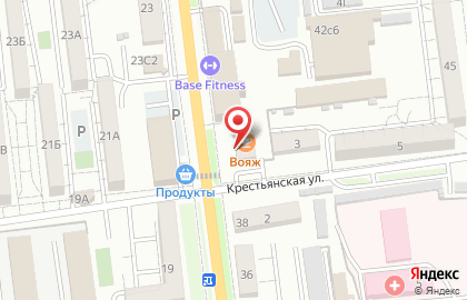 Отель Вояж на улице Ленинградской на карте