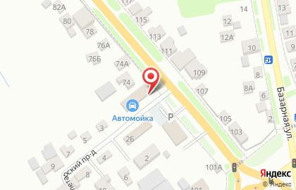 Автомойка в Тамбове на карте