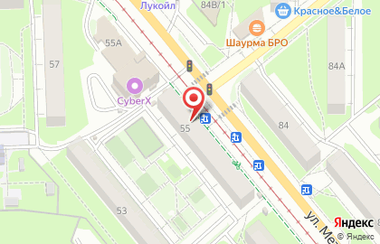 Магазин постельных принадлежностей и женской одежды Текстиль-комфорт на улице Металлургов, 55 на карте