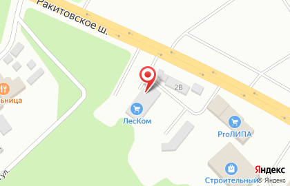 Строительно-торговая компания Северная Лесная Компания на Ракитовском шоссе на карте