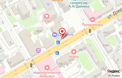 Магазин кондитерских изделий Сладкоежка на улице Дзержинского на карте