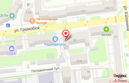 Общежитие ИГАСУ на улице Громобоя на карте
