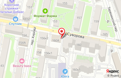 Магазин по продаже яиц на улице Суворова на карте