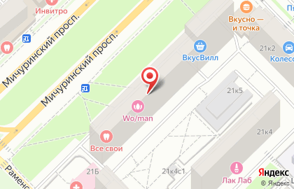 Клиника Ассоциация стоматологов Москвы на Мичуринском проспекте на карте