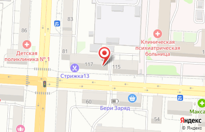 Продуктовый магазин на улице Полежаева на карте