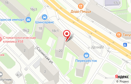 Перекресток на Волгоградском проспекте на карте