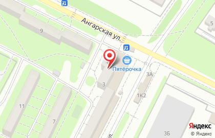 Автошкола ЛИДЕР на Ангарской улице на карте