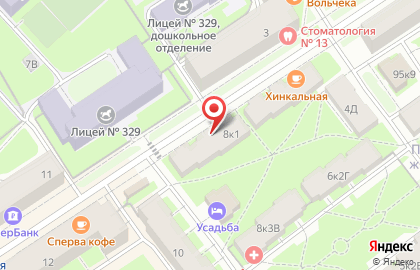 Найс на проспекте Елизарова на карте
