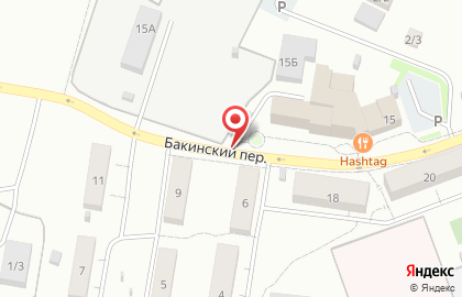Егоза в Бакинском переулке на карте