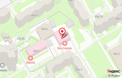 Медицинский центр Бехтерев на Комендантском проспекте на карте