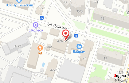 Юлдаш на улице Пушкина на карте