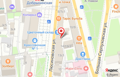Кафе-пекарня Тарт Татен на метро Серпуховская на карте