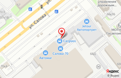 Автосервис по ремонту и продаже автостекол Мобискар на метро Бухарестская на карте