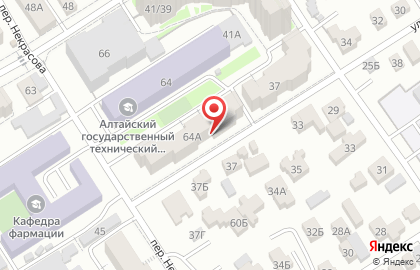 АлтГТУ, Алтайский государственный технический университет им. И.И. Ползунова на карте