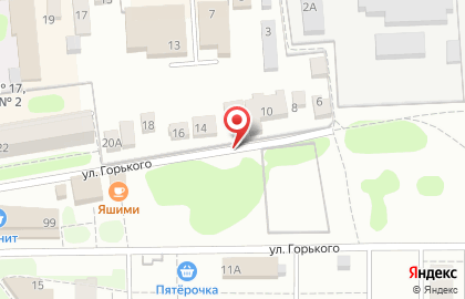 Ветеринарный центр на улице Горького на карте