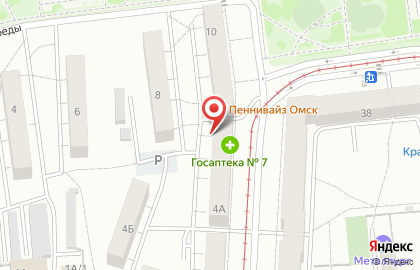 Оптовая фирма Креп-омск на карте