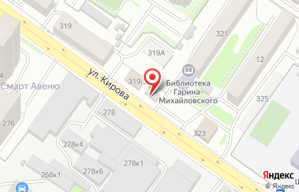 Продовольственный магазин в Кировском районе на карте