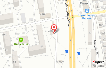 Пекарня-кондитерская Testo на Автозаводском шоссе на карте