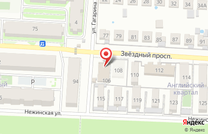 Супермаркет Пятёрочка в Оренбурге на карте