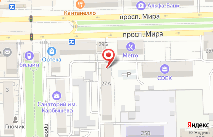 Совет ветеранов-пенсионеров войны, труда, вооруженных сил и правоохранительных органов Советского административного округа г. Омска на карте