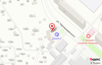 Автокомплекс Zапаска на улице Чернышевского на карте