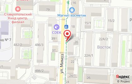 Магазин овощей и фруктов на улице Мимоз на карте
