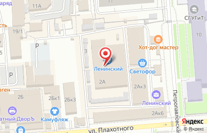 Магазин цветов на улице Плахотного на карте