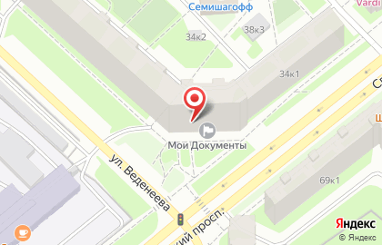 Многофункциональный центр предоставления государственных услуг Мои документы в Санкт-Петербурге на карте